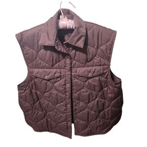 NWOT Nike Women's Quilted Mauve Vest, Size Medium